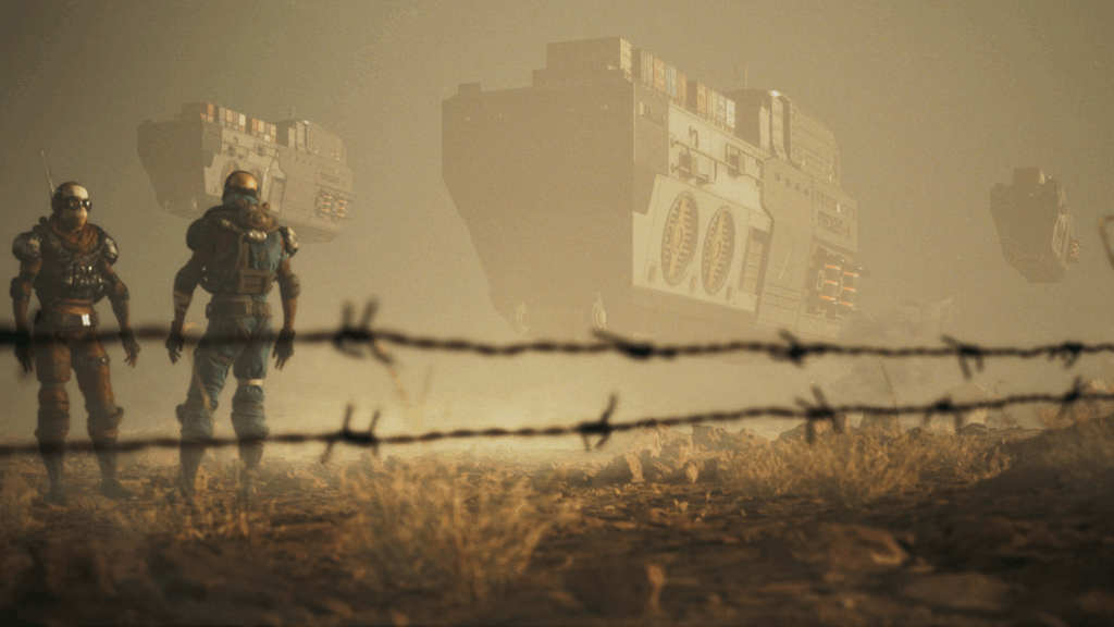 sill from cinematic sequence of a sci-fi scene in Unreal Engine by Vancouver artist Andrew L. Woods